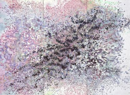 Yasmina Alaoui, Pink, Purple Trio, 2017