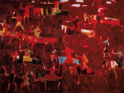 Reza Derakshani, Burgundy Hunt, 2018
