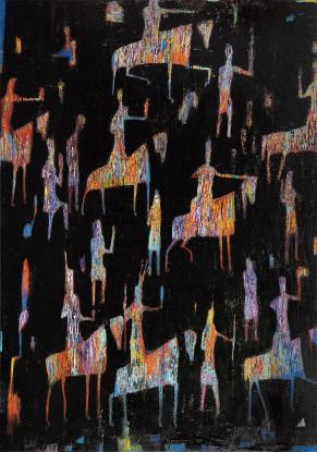 Reza Derakshani, Hunt the Dark n°2, 2019