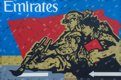 Wang Guangyi, Great Criticism - Emirates, 