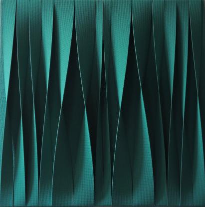 Pino Manos, Sincronicità riflessione verde, 2018