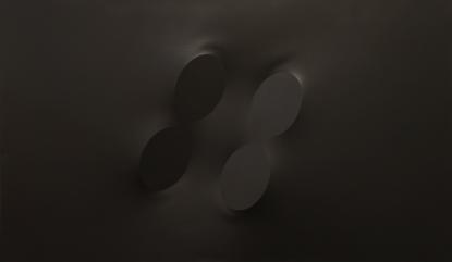 Turi Simeti, Quattro ovali neri, 1993