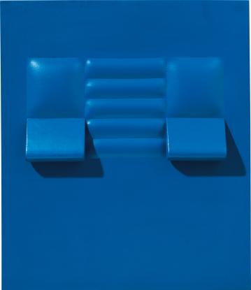 Agostino Bonalumi, Blu, 1966 