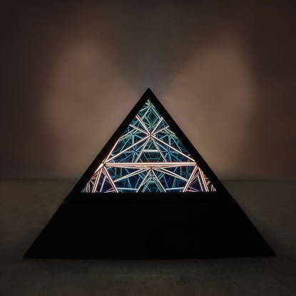 Anthony James, 33/11" Pyramid (Solar Black), 2023